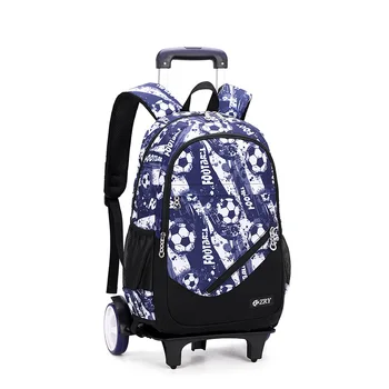водонепроницаемые Детские школьные сумки на тележке, детские рюкзаки на тележке, Багаж на колесах, рюкзак для мальчиков, Mochila Escolar, задняя сумка, школьный ранец