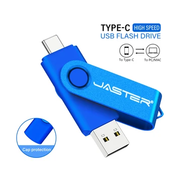 Высокоскоростной USB-накопитель TYPE-C 64 ГБ Синий Флеш-накопитель 32 ГБ Брелок Для Ключей Memory Stick Бесплатный Пользовательский логотип Pendrive Водонепроницаемый U-диск