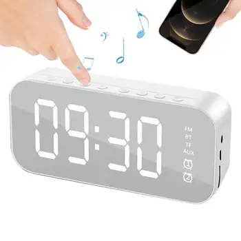 Динамик Blue Tooth с часами Пунктуальный Беспроводной динамик Bue Tooth Alarm Clock Динамик 2 В 1 Динамик Blue Tooth со светодиодным цифровым дисплеем