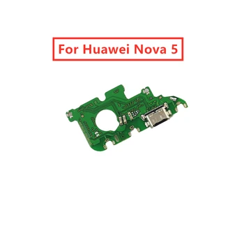 для Huawei Nova 5 USB порт зарядного устройства, док-разъем, печатная плата, ленточный гибкий кабель, порт зарядки, Замена компонентов, запасные части