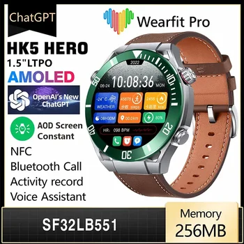 для HUAWEI WATCH Ultimate Smartwatch HK5 HERO 1,5-дюймовый AMOLED-компас, NFC BT вызов, GPS-трекер, монитор здоровья, беспроводная зарядка