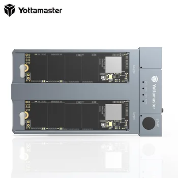 Дубликатор Yottamaster HC с двумя отсеками M.2 NVMe, автономная док-станция для клонирования