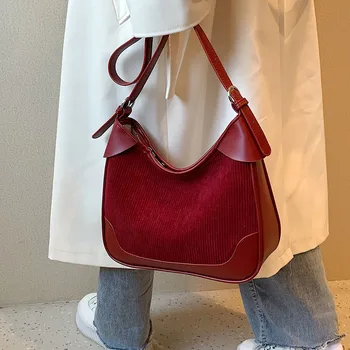 Женская байковая сумка из искусственной кожи в стиле пэчворк, простые портативные сумки, Винтажная модная сумка для хранения на работе, универсальная