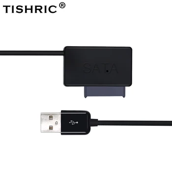 Кабель питания TISHRIC SATA к USB2.0 Easy To Drive Line SATA (7 + 6) 13PIN Адаптер Конвертер Для жесткого диска HDD SSD