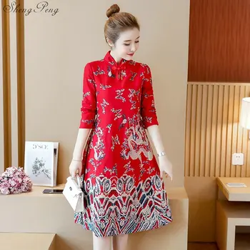 Китайское традиционное платье 2018, новый дизайн, китайские восточные платья, традиционное восточное платье, женские платья в восточном стиле Q609