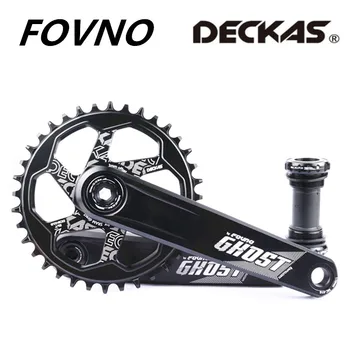 Комплект коленчатых валов FOVNO MC-016 для горного Велосипеда, Нижний кронштейн для MTB Велосипеда, рукоятка 170 мм 175 мм С кольцом-цепочкой Deckas Crown