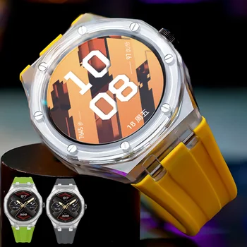 Комплект прозрачных модификаций Glacier Case для HUAWEI GT Cyber Watch, силиконовый браслет Correa для аксессуаров GT Cyber SmartWatch