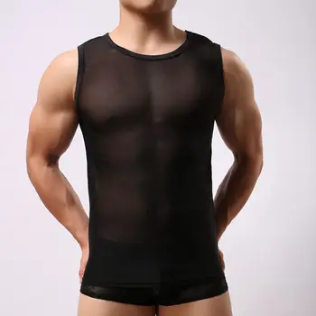 Корейская версия дышащего нейлонового модного удобного мужского сетчатого жилета без рукавов