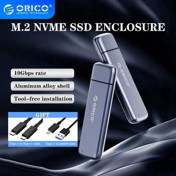 Корпус жесткого диска ORICO M2L2 NVMe Case M.2 к USB Type C 3,1 Чехол для жесткого диска из алюминиевого Сплава для NVME PCIE NGFF SATA M/B Key SSD Диск