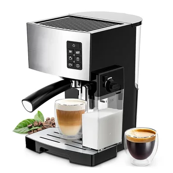 Кофеварка Zhoutu Espresso Для Приготовления Капучино на 19 Бар, Система быстрого нагрева с Мощным резервуаром для молока, Заваривание Эспрессо в одно касание