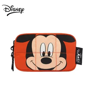Легкая сумка через плечо с Микки Маусом Disney, два цвета, для девочек, милая Мультяшная сумка на одноместный номер, легкая