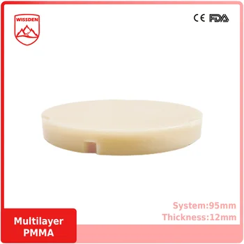 Многослойные блоки PMMA Wissden 95,12-30 мм, материалы для зуботехнической лаборатории Zirkonzahn System CAD/CAM