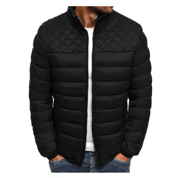 Модное мужское толстое пальто 2023 года, осенне-зимняя легкая теплая куртка, приталенная повседневная мужская верхняя одежда, однотонные топы