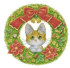 Наборы для Рождественской Кошки с крестиком Homfun Craft Cross Stich Painting Decorations