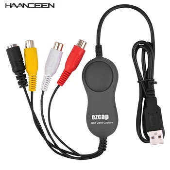 Оригинальный Ezcap HD USB видеозахват, преобразование аналогового видео-аудио в цифровой формат для Windows 7 8 10 и MAC OS, win10