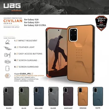 Оригинальный Чехол UAG Urban Armor Gear Civilian Spec Case - Прочный чехол для телефона Samsung Galaxy S20 S20 Plus s20 + для Galaxy S20 Ultra