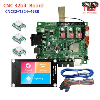 Плата управления GRBL 3-осевой контроллер CNC32 пластина MKS TS24 дисплей автономный монитор DIY для лазерного гравера с ЧПУ маркировочная машина