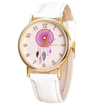 Повседневные женские часы Мечты Кожаные часы-ведро 3rd Водонепроницаемые Модные кварцевые часы Vogue Women Fantasy Dream Watch