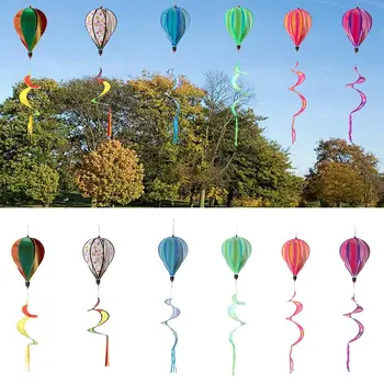 Разноцветный ветряной смерч, украшения для газона, Ветряные мельницы, декор двора, Газонные вертушки, игрушки-вертушки, Ветряные прядильни, воздушный шар