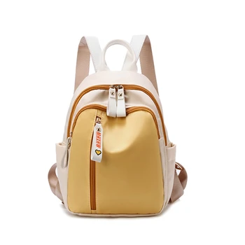 Рюкзаки Из ткани Оксфорд 2023 Модный рюкзак Большой емкости Контрастного цвета Школьная сумка Прочная Женская сумка для отдыха и путешествий Kawaii