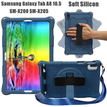 Силиконовый чехол для Samsung Galaxy Tab A8 10,5 (2021) X200 X205, чехол-подставка для планшета А8 10,5 
