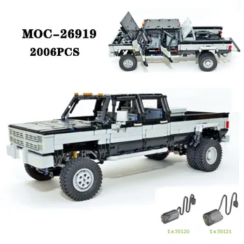 Строительный блок MOC-26919 Внедорожник-пикап Высокой сложности, сращивание деталей 2006, модель для взрослых, детская игрушка в подарок