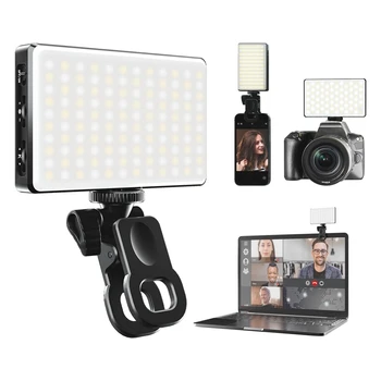 Телефон Selfie Light 3000 мАч 120 светодиодный Перезаряжаемый Зажим для телефона, камеры, ноутбука