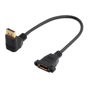 Удлинительный кабель CY DisplayPort Display Port от мужчины к женщине с углом наклона 90 градусов вверх вниз