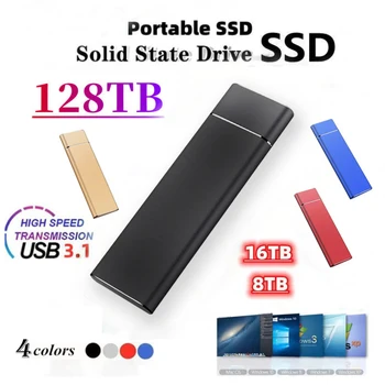 Ультратонкий SSD Беспроводной 40GB 500GB 1TB 2TB 4TB 8TB Устройства хранения данных Внешний жесткий диск Внутренние твердотельные накопители Type C USB3.1