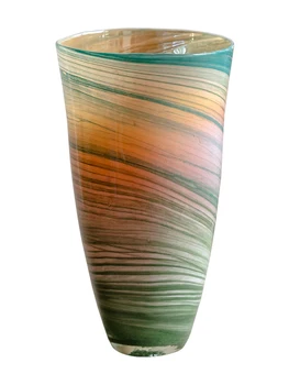 Цветная стеклянная ваза, красивая Счастливая Бамбуковая Цветочная ваза для гостиной, Большой сушеный цветок, Гидропонная Цветочная композиция, Искусство