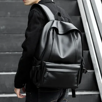 Школьный рюкзак для мужчин, рюкзак из ПВХ для мужчин, рюкзак для мужчин, деловая компьютерная сумка для путешествий