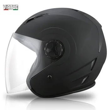 Шлем для электромобилей VIRTUE, мужской и женский полушлем Four Seasons, 3/4 Винтажный шлем, защитный шлем для педалей мотоцикла